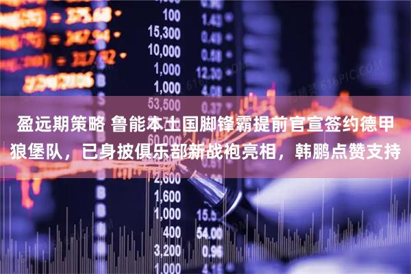 盈远期策略 鲁能本土国脚锋霸提前官宣签约德甲狼堡队，已身披俱乐部新战袍亮相，韩鹏点赞支持