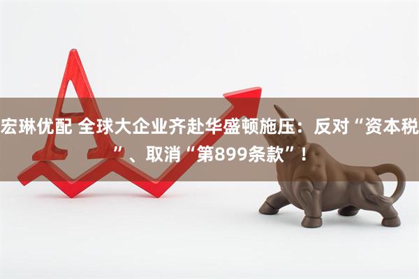 宏琳优配 全球大企业齐赴华盛顿施压：反对“资本税”、取消“第899条款”！